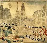 Paul Revere’s engraving of the Boston massacre