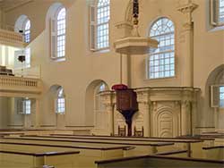Interior of Old South Meeting House Today