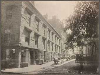 Looking down Court Square in 1870