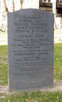 Grave marker for victims of the Boston Massacre, Granery Burying Ground, Boston