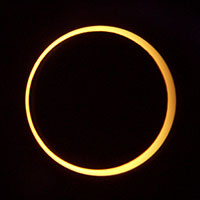 Annular eclipse of the Sun.