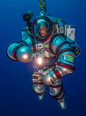 Diver testing Exosuit.