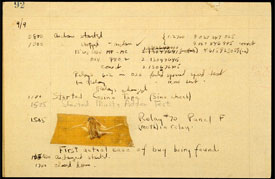 Log book with first computer bug.