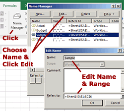 Editing a Named Range.