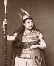 Amalie Materna as Brunhilde.