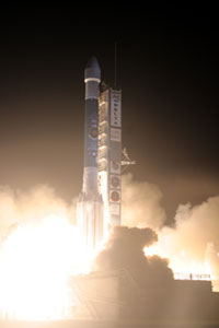 Rocket Launching GPS Satellite