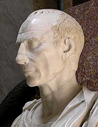 Bust of Julius Caesar.