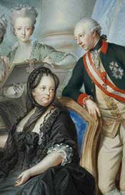 Empress Maria Theresa with son Joseph.
