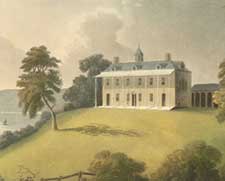 Detail from King George III's picture of George Washington's home, Mount Vernon.