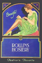 Box for Rollins Hosiery.