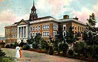 Postcard showing Simmons College in 1909