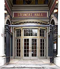 Entrance to Steinert Hall.