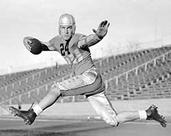 Byron White playing football at Colorado.