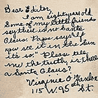 Virginia O'Hanlon's letter to the New York Sun.