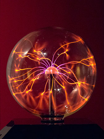 Sparks Inside Glass Globe