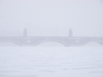 Longfellow Bridge in Snow Storm