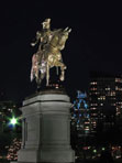 Statue of George Washington at Night